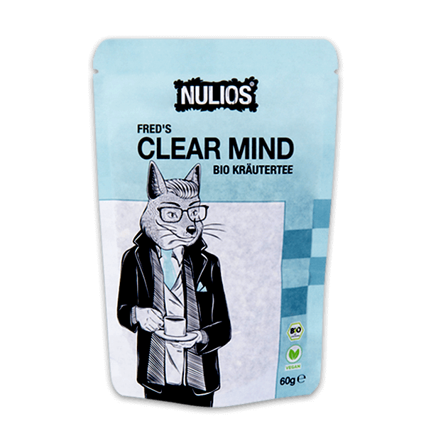 Fred's Clear Mind Bio Kräutertee Verpackung